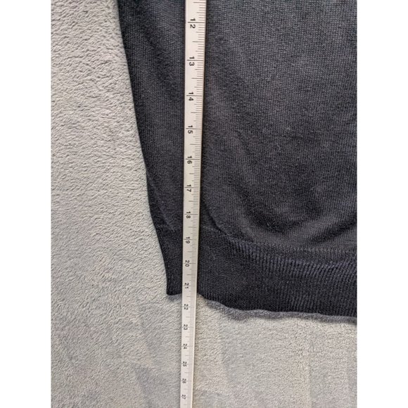 POPULATION Women Knit Top S(4-6) Black Cap Sleeve Embellished Beaded Pullover - Picture 8 of 9